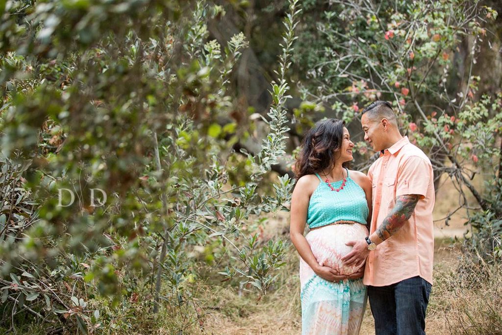 San Dimas Pregnancy Photography with Trees