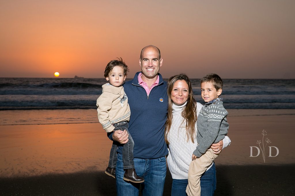 Sunset Family Photo Manhattan Beach