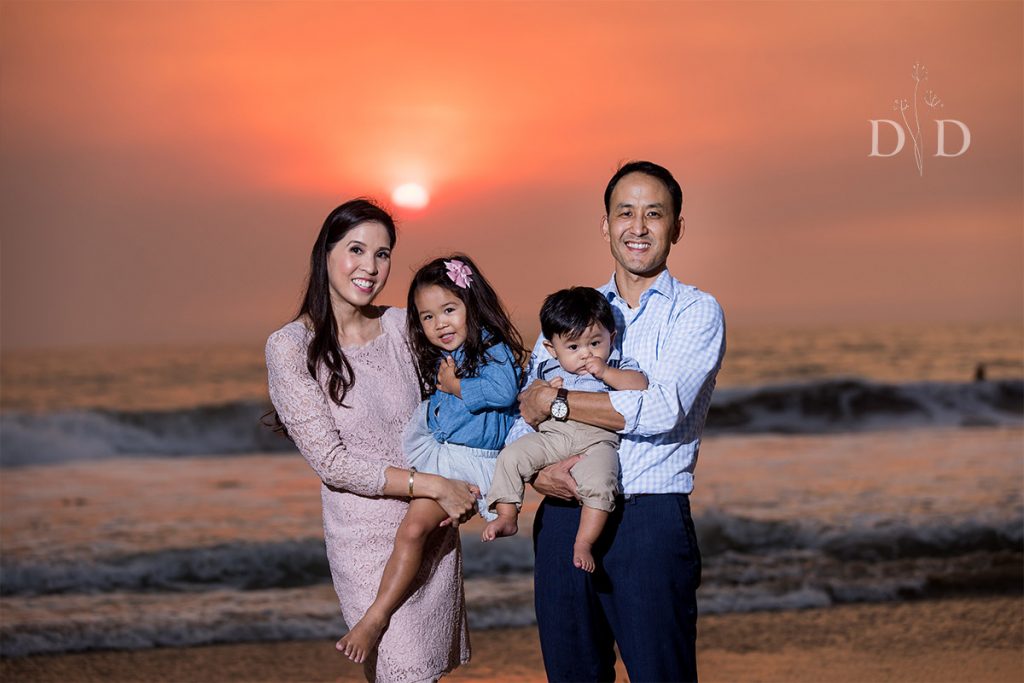 Family Photo Manhattan Beach Sunset