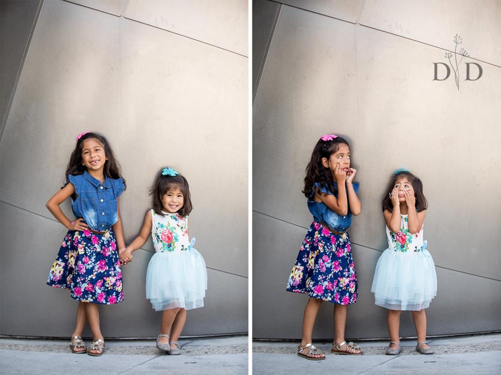 Two Cute Daughters Portraits