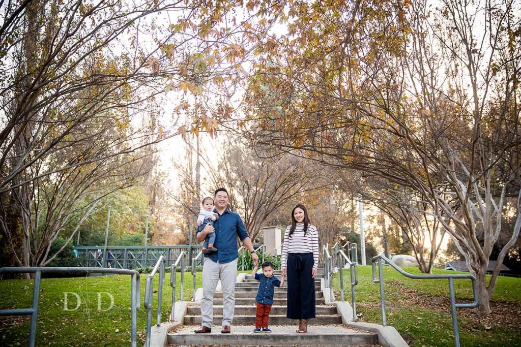 Family Photography Travel Town Steps