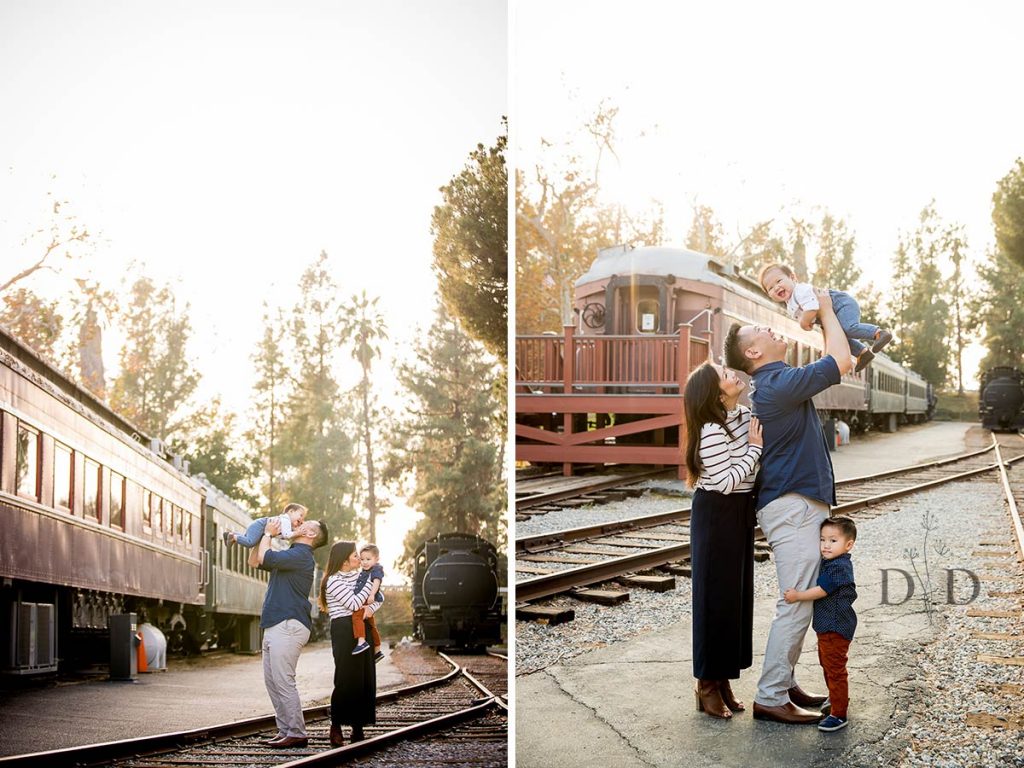 Family Photos with Trains