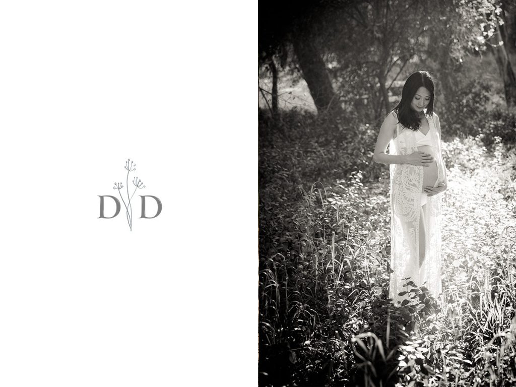 Black and White Maternity Photography